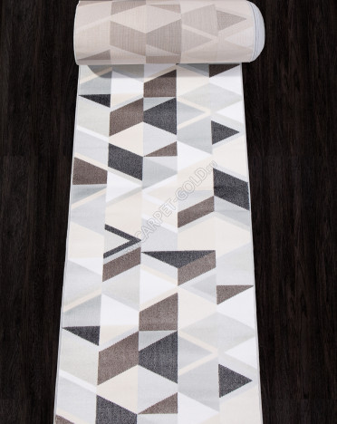 Ковер российский D942 Меринос (Хит-сет, серый, кремовый)