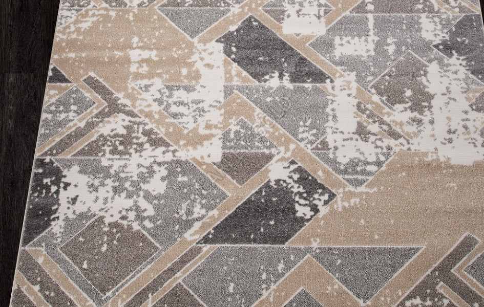 Российский ковер D979 - BEIGE - Прямоугольник - коллекция NATUREL