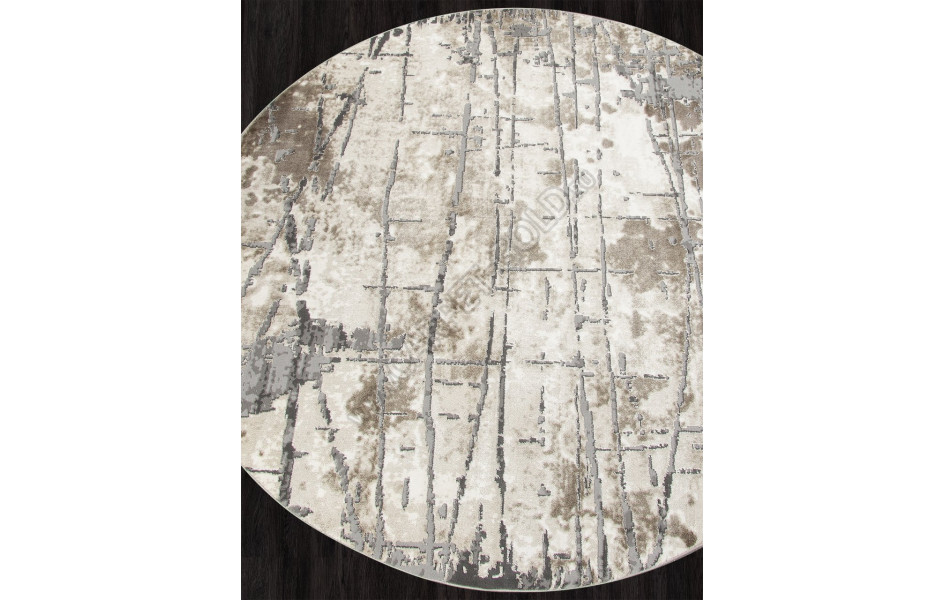 Ковер 03802A - GREY / BROWN - Круг - коллекция ARMINA
