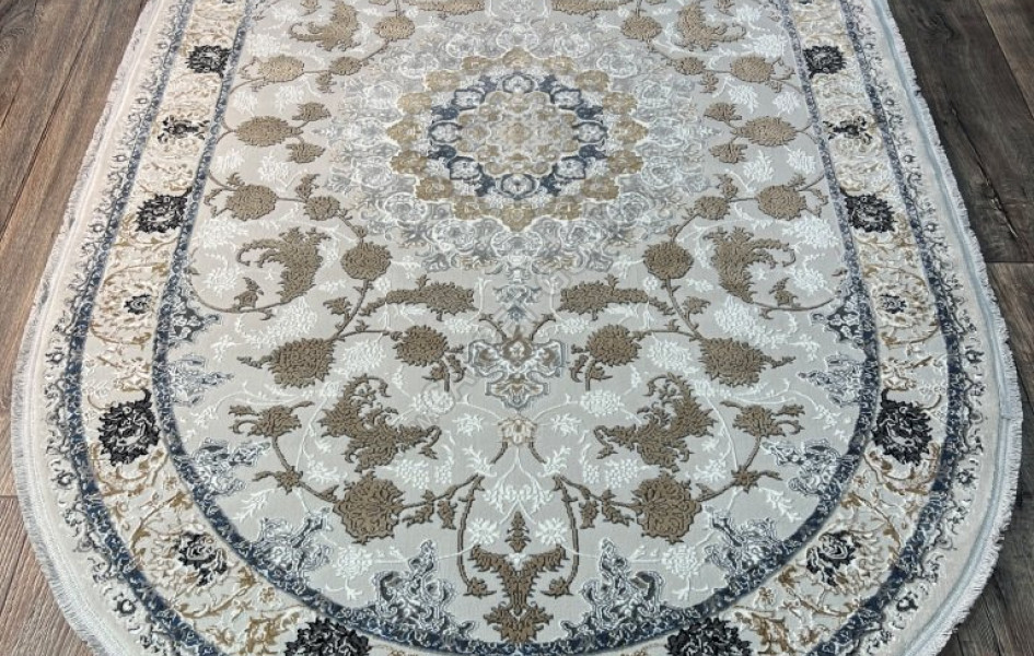 ISFAHAN 29026A BLUE-GREY овал